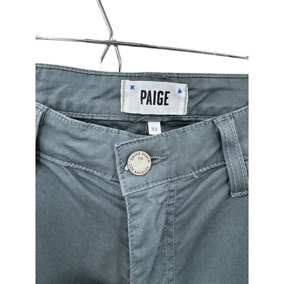 Paige Gray Straight Leg Pants 33x33 NWOT - Picture 2 of 6